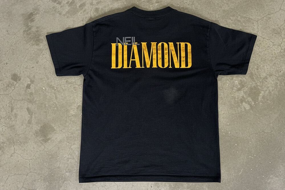 Vintage 1990 Neil Diamond Tour T-Shirt Made In USA Size XL